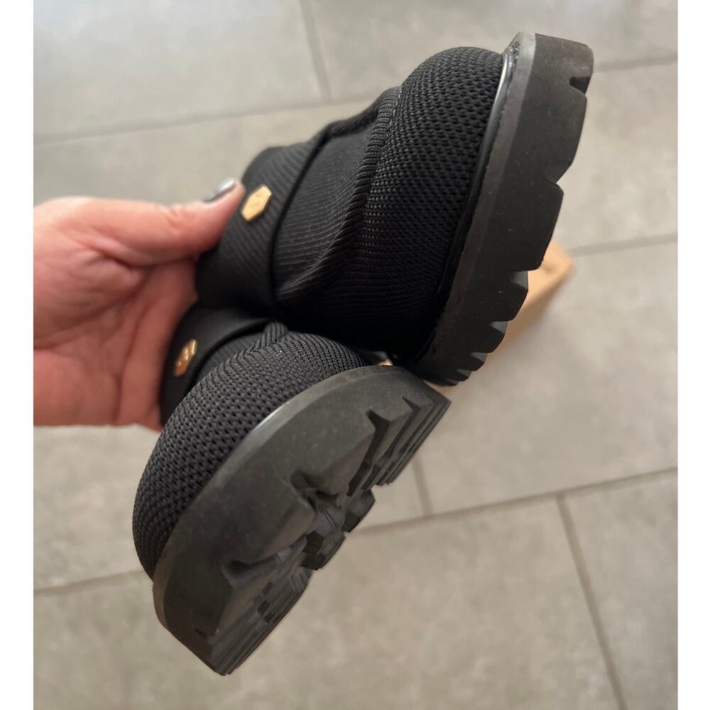 Vivaia Round-Toe Black Platform Chunky Heel Loafers (Francesca) Women Size 9 - Picture 6 of 8